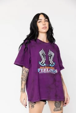 BROKEN PROMISES BPxSamborghini Escapism Purple Tie Dye Tee