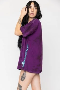 BROKEN PROMISES BPxSamborghini Escapism Purple Tie Dye Tee