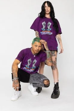 BROKEN PROMISES BPxSamborghini Escapism Purple Tie Dye Tee