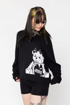 BROKEN PROMISES Unbearable Knit Sweater Womens' Tops