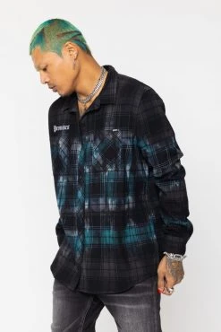 BROKEN PROMISES Slogan Bamboo Dye Flannel