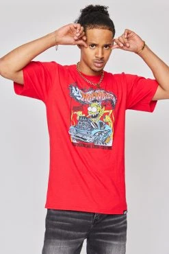 BROKEN PROMISES BP X Hot Wheels Control Tee Red