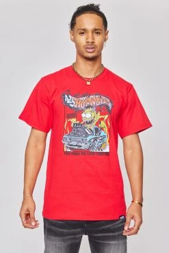 BROKEN PROMISES BP X Hot Wheels Control Tee Red