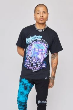 BROKEN PROMISES BP X Hot Wheels Truck Tee Black Shirts