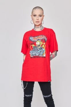 BROKEN PROMISES BP X Hot Wheels Control Tee Red