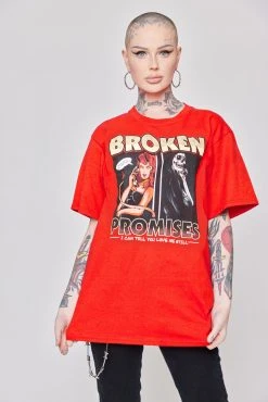 BROKEN PROMISES Last Call Tee Red