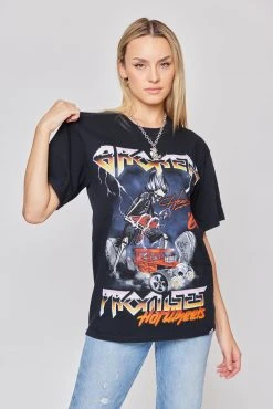 BROKEN PROMISES Shirts BP X Hot Wheels Tour Tee Blk