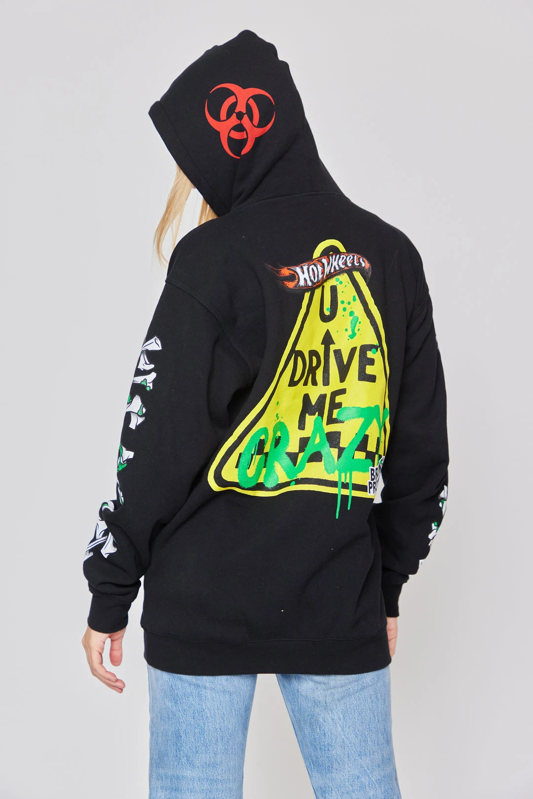 BROKEN PROMISES Hoodies BP X Hot Wheels Drive Me Crazy Hoodie Black