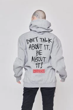 CASH Batwing Hoodie Heather Grey Hoodies