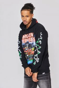 BROKEN PROMISES Hoodies BP X Hot Wheels Drive Me Crazy Hoodie Black