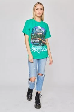 BROKEN PROMISES Shirts BP X Hot Wheels Feeling Low SST Green