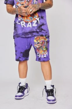 BROKEN PROMISES BP X Hot Wheels Track Shorts Purple