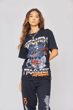 BROKEN PROMISES Shirts BP X Hot Wheels Tour Tee Blk