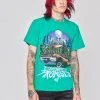 BROKEN PROMISES Shirts BP X Hot Wheels Feeling Low SST Green
