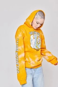 BROKEN PROMISES BP X Casper Scare Myself Hoodie Orange