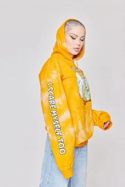 BROKEN PROMISES BP X Casper Scare Myself Hoodie Orange