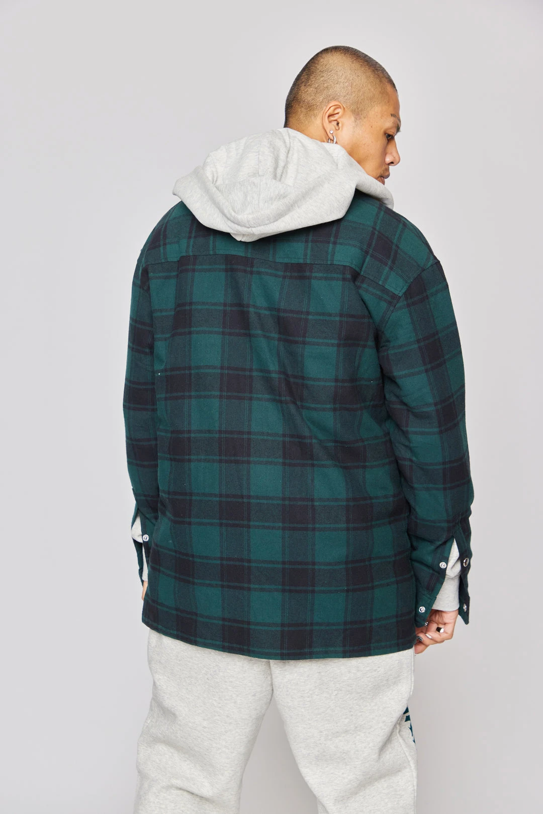 BROKEN PROMISES Poor Sport Flannel Zip Up Shirts