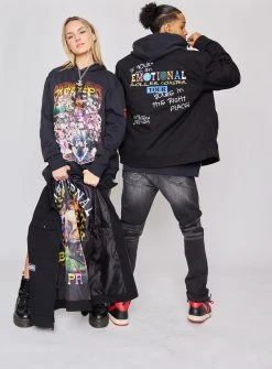 BROKEN PROMISES Emotional Crew Jacket Black