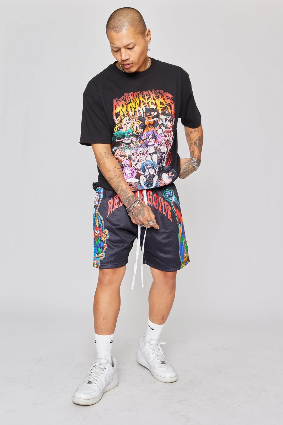 BROKEN PROMISES Never Forgive Shorts Bottoms