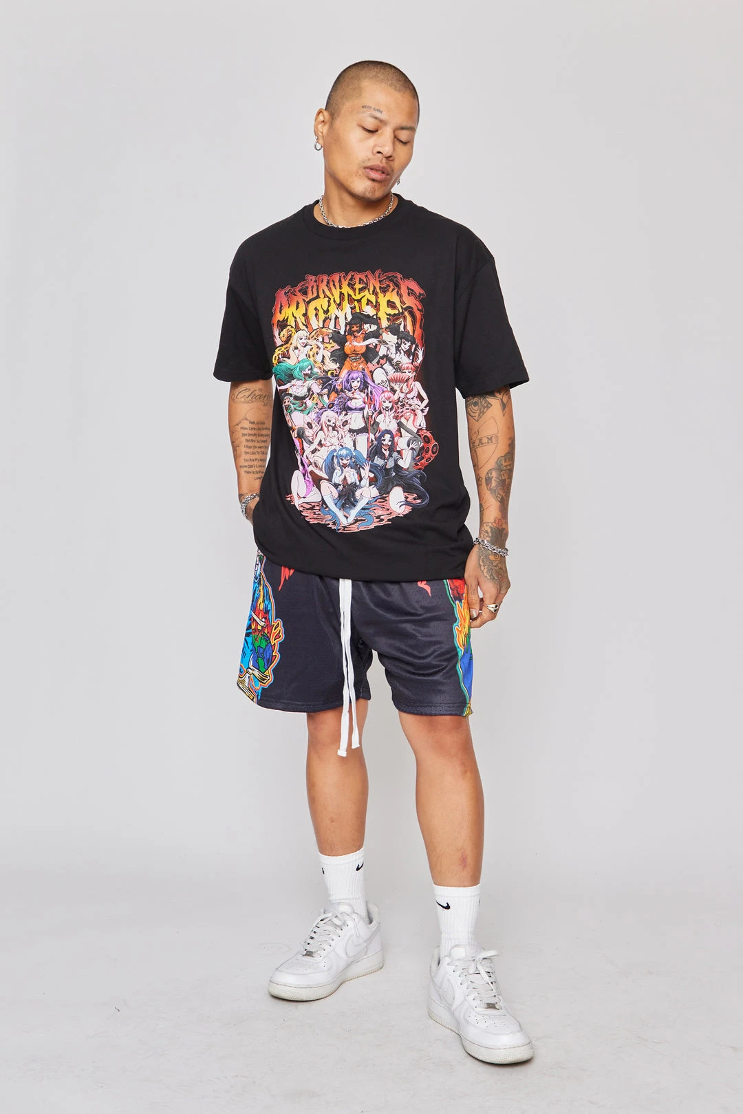 BROKEN PROMISES Never Forgive Shorts Bottoms