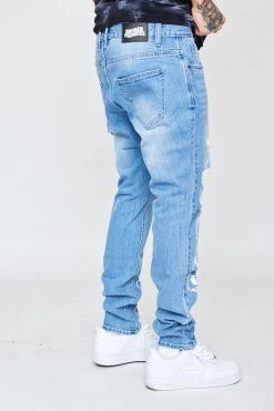 BROKEN PROMISES Bottoms Catacombs Denim Light Blue