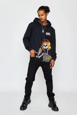 CASH Pyromaniac Hoodie Black