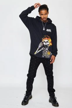 CASH Pyromaniac Hoodie Black