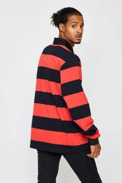 BROKEN PROMISES Shirts Riot Striped Polo L/S