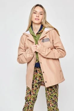 BROKEN PROMISES Outerwear Text First Jacket
