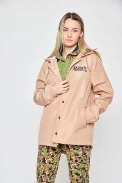 BROKEN PROMISES Outerwear Text First Jacket