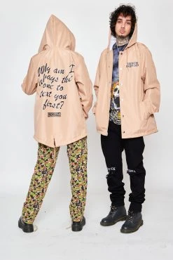 BROKEN PROMISES Outerwear Text First Jacket