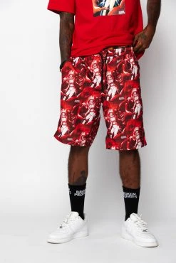 BROKEN PROMISES Anywhere But Here Shorts Red Bottoms