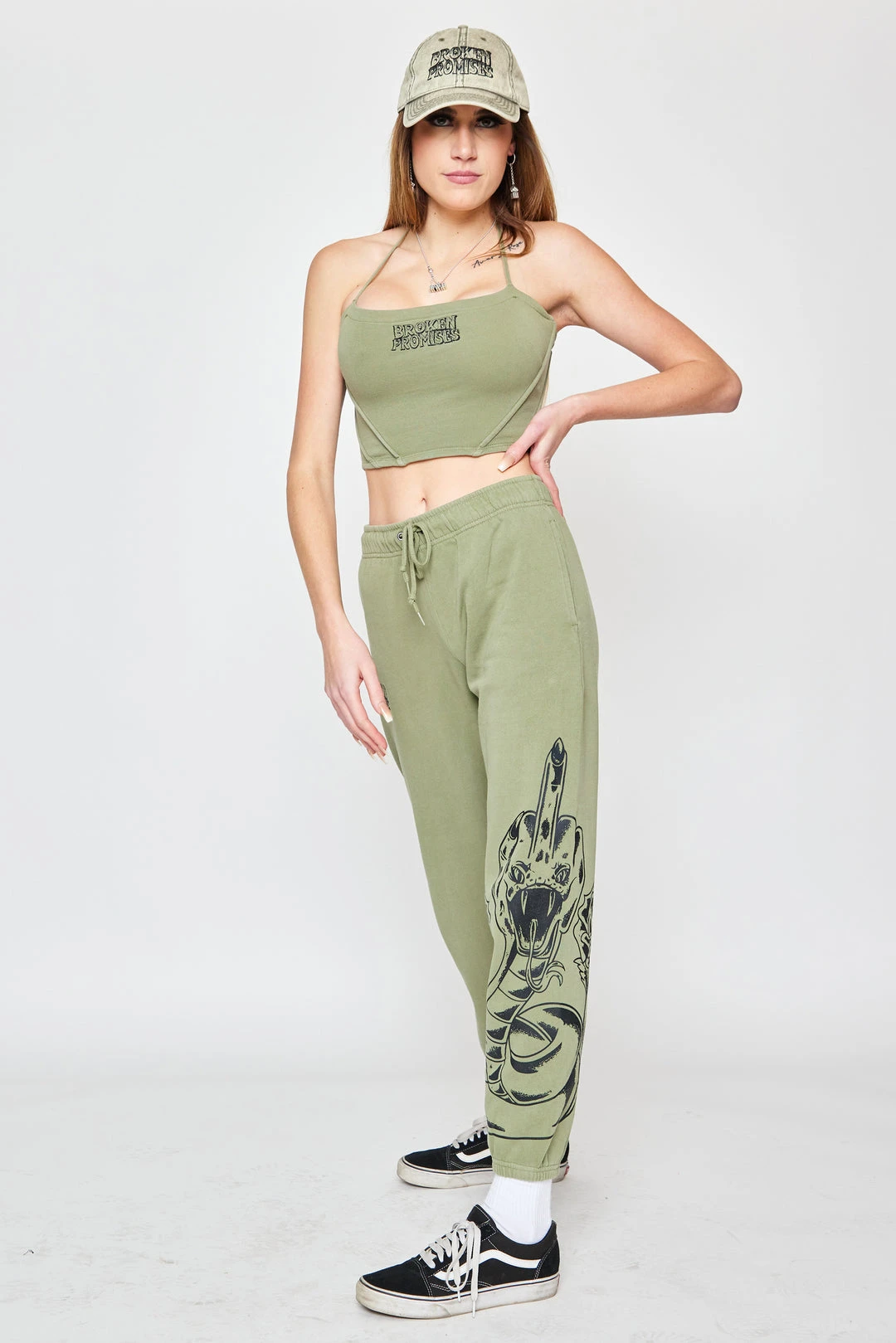 BROKEN PROMISES Bottoms Fangs Sweatpant