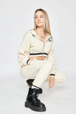 BROKEN PROMISES Jawbreaker Crop Hoodie