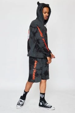 CASH Call 666 Crystal Wash Horn Hoodie Black Hoodies