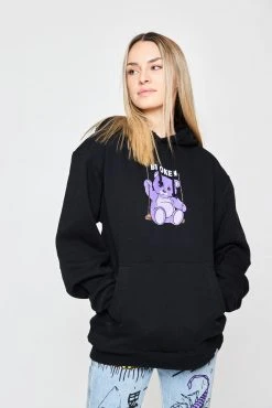 BROKEN PROMISES Bear Guide Black Hoodie Hoodies