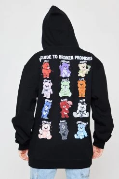 BROKEN PROMISES Bear Guide Black Hoodie Hoodies