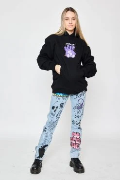 BROKEN PROMISES Bear Guide Black Hoodie Hoodies