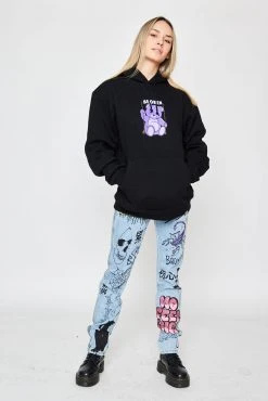 BROKEN PROMISES Bear Guide Black Hoodie Hoodies