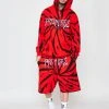CASH Headbang Horn Hoodie Spiral Red/Black