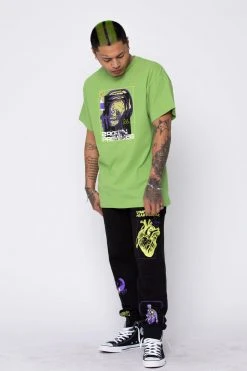 BROKEN PROMISES Shirts Feel It Tee Green