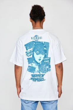 BROKEN PROMISES Shirts Junji Ito Magic Power S/S White
