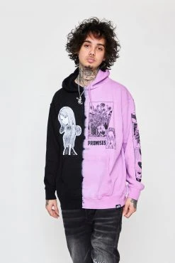 BROKEN PROMISES Hoodies Junji Ito Medusa Split Dye Hoodie
