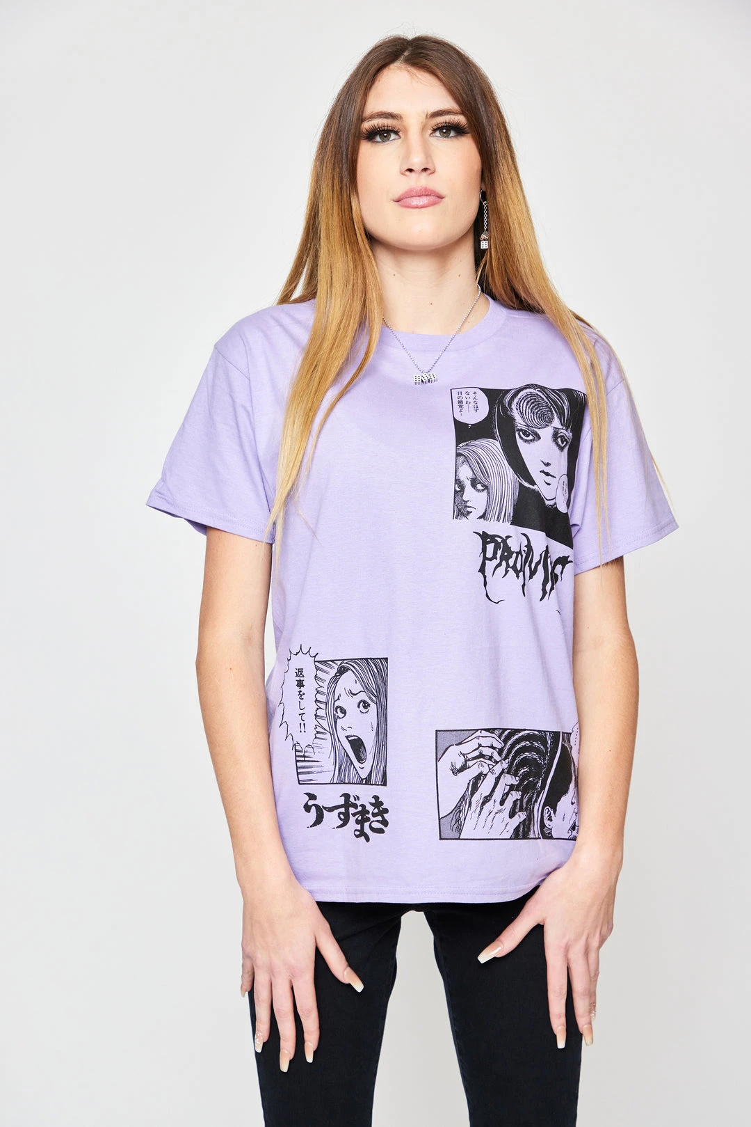 BROKEN PROMISES Shirts Junji Ito The Scar Tee Light Purple