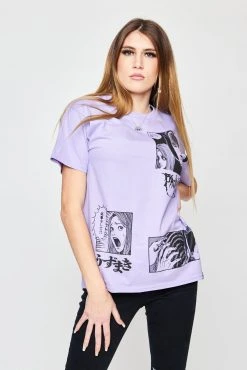 BROKEN PROMISES Shirts Junji Ito The Scar Tee Light Purple