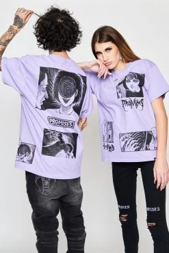 BROKEN PROMISES Shirts Junji Ito The Scar Tee Light Purple