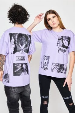 BROKEN PROMISES Shirts Junji Ito The Scar Tee Light Purple