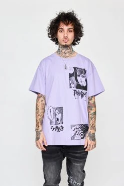 BROKEN PROMISES Shirts Junji Ito The Scar Tee Light Purple