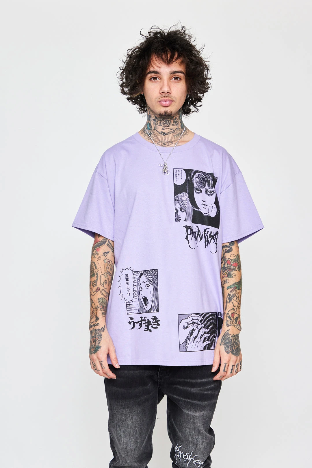 BROKEN PROMISES Shirts Junji Ito The Scar Tee Light Purple
