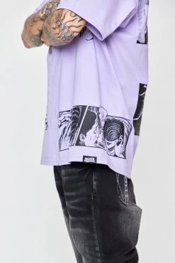 BROKEN PROMISES Shirts Junji Ito The Scar Tee Light Purple